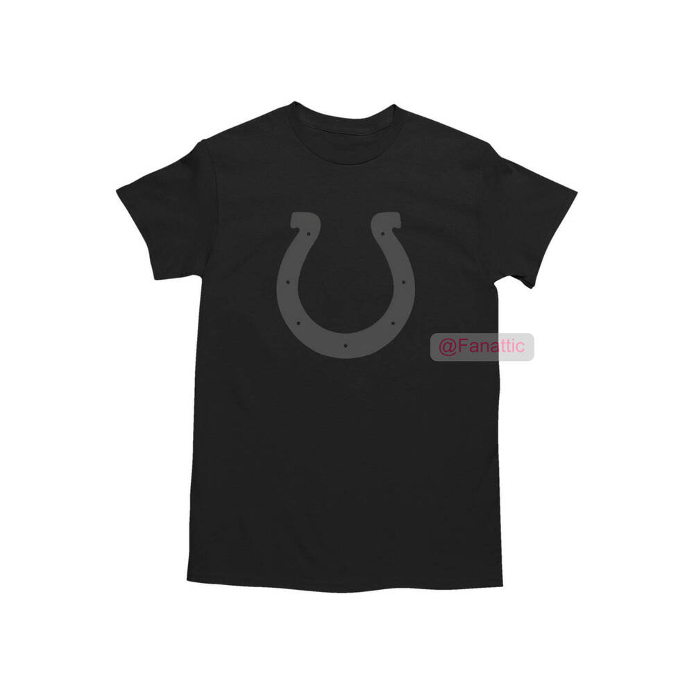 NEW Indianapolis Colts Tonal Logo T-Shirt BLACK